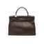 HERMÈS – Kelly 32 Retourne – Cuir Togo chocolat