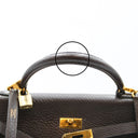 HERMÈS – Kelly 32 Retourne – Chocolate Togo Leather