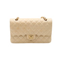 CHANEL – Timeless Classique Double Flap – Cuir d’agneau beige