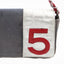 Sac vintage ligne Cambon N°5 en jean et cuir argentée