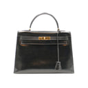HERMÈS – Kelly 32 – Cuir Box Noir
