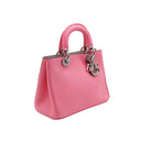 DIOR – Mini Diorissimo – Pink grained leather – Silver hardware