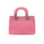DIOR – Mini Diorissimo – Cuir grainé rose – Bijouterie argentée